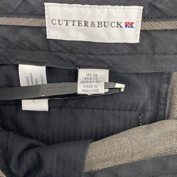 Cutter &‎ Buck Pants Mens 36x34* (34x33) Brown Golf Athleisure Preppy Academia - Picture 9 of 10